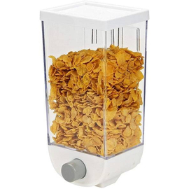 Cereal Dispenser Double Dry Food Organizer Wall Mounted