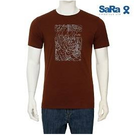 SaRa Men's T -Shirt Chocolate