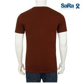 SaRa Men's T -Shirt Chocolate