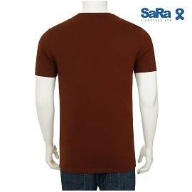 SaRa Men's T -Shirt Brown