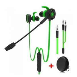 Plextone G30 Gaming Earphone With Dual Microphone - Green