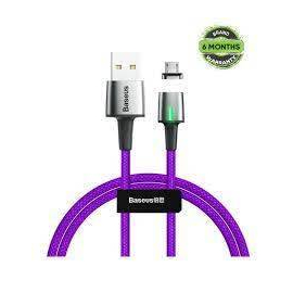 Baseus Zinc Magnetic Charging Cable USB For Micro 1.5A 2M (Purple)