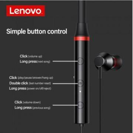 Lenovo HE05X Wireless Sport Magnetic Hanging Earphone