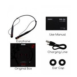 Remax RB-S6 Wireless Bluetooth Earphone - Black, 2 image