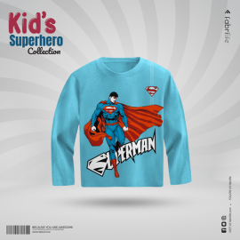 Fabrilife Kids Premium Full Sleeve | Superman