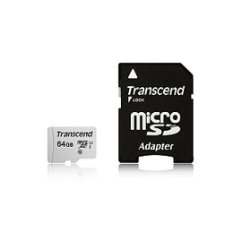 Transcend 64GB USD300S-A UHS-I U3A1 MicroSD Card With Adapter, 2 image