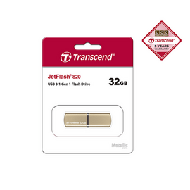 Transcend 32GB JetFlash 820 USB 3.1 Gen 1Pen Drive Gold