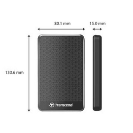 Transcend 2TB StoreJet A3 Portable Hard Disk Drive (HDD) Black, 4 image