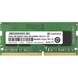 Transcend 8GB JM DDR4 3200Mhz SO-DIMM 1Rx16 1Gx8 CL22 1.2V Laptop Ram, 2 image
