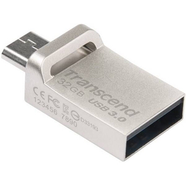 Transcend 32GB JetFlash 880 USB 3.0 Gen 1 OTG Pen Drive Silver, 4 image