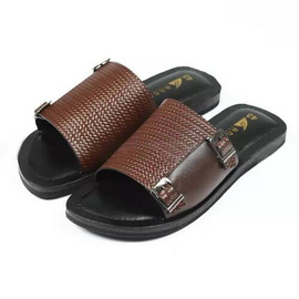 CHOCOLATE COLOR COW LEATHER MEN'S SANDAL FOR MEN AN-SL-06