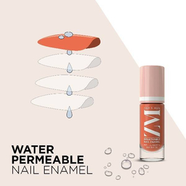 Zayn & Myza Breathable Nail Enamel- Apricot Mousse, 3 image