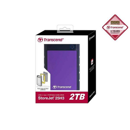 Transcend 2TB StoreJet 25H3 Portable Hard Disk Drive (HDD) Purple, 2 image
