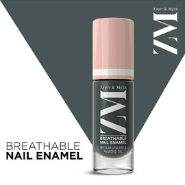 Zayn & Myza Breathable Nail Enamel- Charcoal