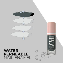 Zayn & Myza Breathable Nail Enamel- Charcoal, 5 image