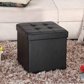 Rest Stool Square Shape PU Leather