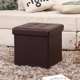 Rest Stool Square Shape PU Leather