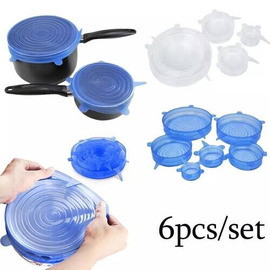Silicone Lid Food Cover (1 set = 6 piece)