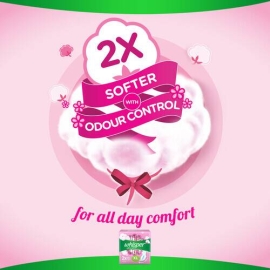 Whisper Ultra Softs Air Fresh Sanitary Pads for Women, XL 30 Napkins, 8 image