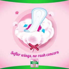 Whisper Ultra Softs Air Fresh Sanitary Pads for Women, XL 30 Napkins, 3 image