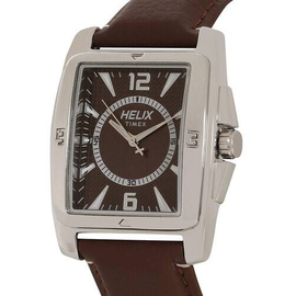Helix Analog Leather Brown Men's Watch-TW030HG01, 2 image