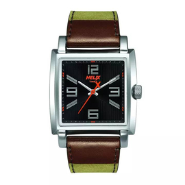 Helix Multicolor Leather Analog Watch for Men - TW026HG06