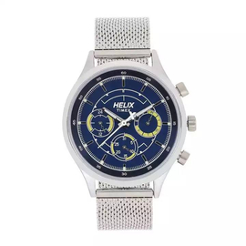 Helix TW003HG26 Analog Silver Stainless Steel Watch For Men