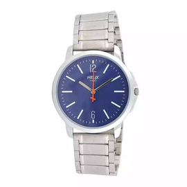 Helix Silver Stainless Steel Analog Watch for Men - TW027HG03