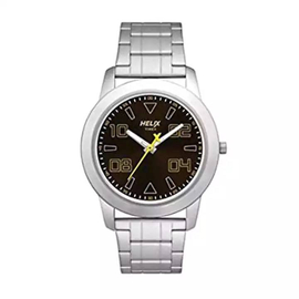 Helix Silver Stainless Steel Analog Watch for Men - TW028HG04