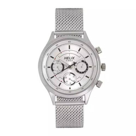Helix TW003HG25 Analog Silver Stainless Steel Watch For Men