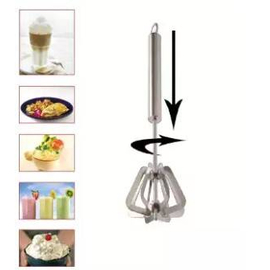 Stainless Steel Hand Push Whisk Mixer, 3 image