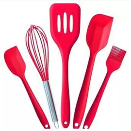 Baking Tool Sets Non-Toxic Hygienic Safety Heat Resistant-Red-Silicon, 3 image