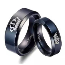 High Quality Titanium Stainless Steel Couple Ring, 3 image