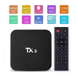 TX3 Mini Android TV Box 4GB RAM 32GB ROM-Black