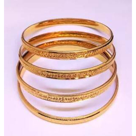 Indian Traditional Gold Plated Bangles 4 pcs set, 2 image