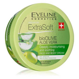 Extra Soft Bio Olive Aloe Vera Deeply Moisturizing and Smoothing Face and Body Cream