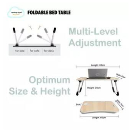 Multi-Purpose Foldable Laptop Table- Multicolor, 4 image
