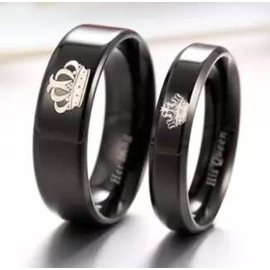 High Quality Titanium Stainless Steel Couple Ring, 4 image