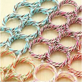 28 Ring Round Folding Rope Dupatta Belt Shawl Tie Scarf Hanger- Multicolor, 4 image