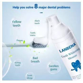 Lanbena Teeth Whitening Mousse Toothpaste - 60ml, 5 image