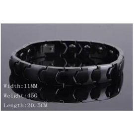 Black Luxury Ceramic Bracelets For Women Health Care Energy Magnetic Man Bracelet, 3 image