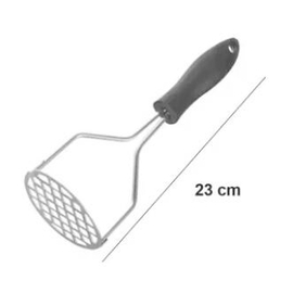 Stainless Steel Potato Masher with Plastic Handle (Multicolor), 4 image