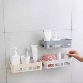Plastic Bathroom Shelves Storage Organization Rack - (Multicolor), 4 image