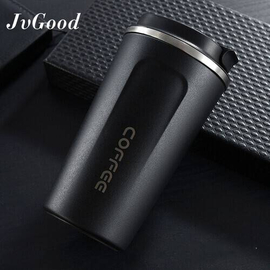 JvGood Insulated Tumbler Coffee Mug Vacuum Flask 510ml Travel Thermal Hot Water 304 Stainless Steel Coffee Cup Leak Proof Car Water Bottle with Lid