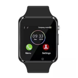 A1 Single SIM Supported Wireless Bluetooth Smartwatch - Black, 3 image
