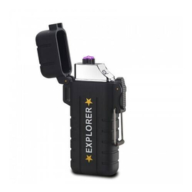 Explorer Waterproof Windproof Double Arc Pulse USB Lighter