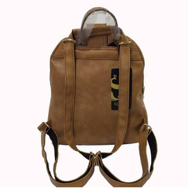 Lotus Backpack Ladies Bag, Color: Brown, 2 image