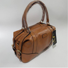 Duffle Ladies Bag, Color: Brown, 2 image
