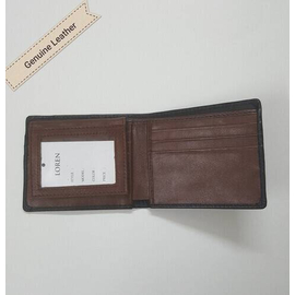 Genuine Leather Men's Wallet - MW1, Color: Black, 2 image