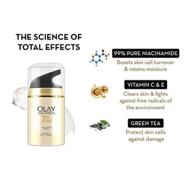 Olay Total Effect Day Cream (Spf 15) 50g & Cleanser Pack For Anti Ageing- 100g, 3 image